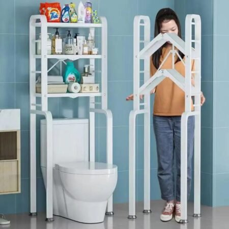 Organisateur de Salle de Bain sur Pied – Gain de Place et Rangement Pratique