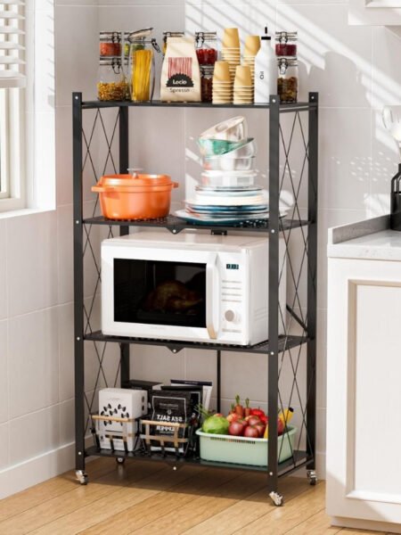 Étagère pliante multifonction en métal