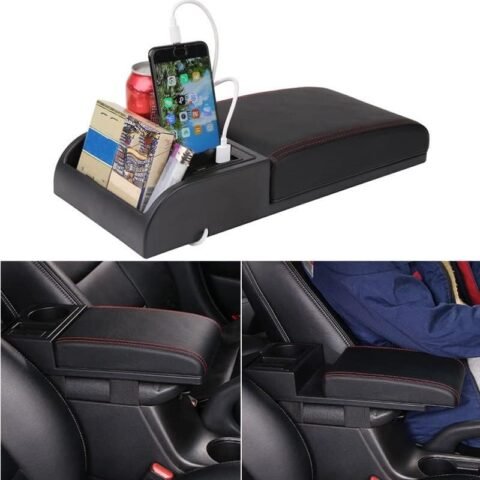 Accoudoir universel en cuir