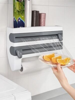 Distributeur mural 3-en-1 pour cuisine