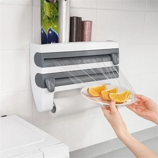 Distributeur mural 3-en-1 pour cuisine