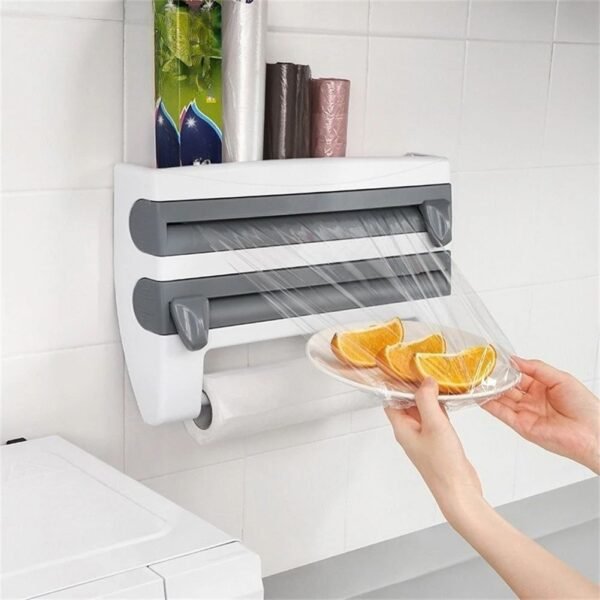 Distributeur mural 3-en-1 pour cuisine